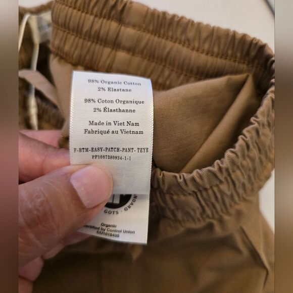NWT Everlane The Easy Patch Pants In Tan Size Small - Picture 4 of 13